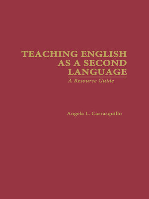 cover image of Teaching English as a Second Language